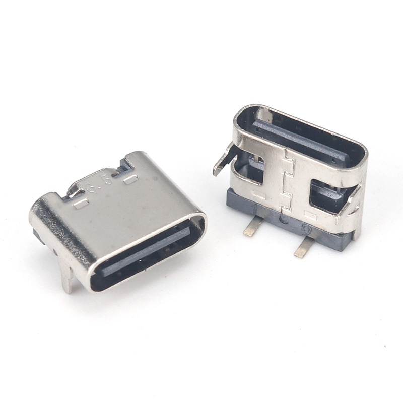 TYPE-C 2P 90度插件6.5H不銹鋼-TYPE-C