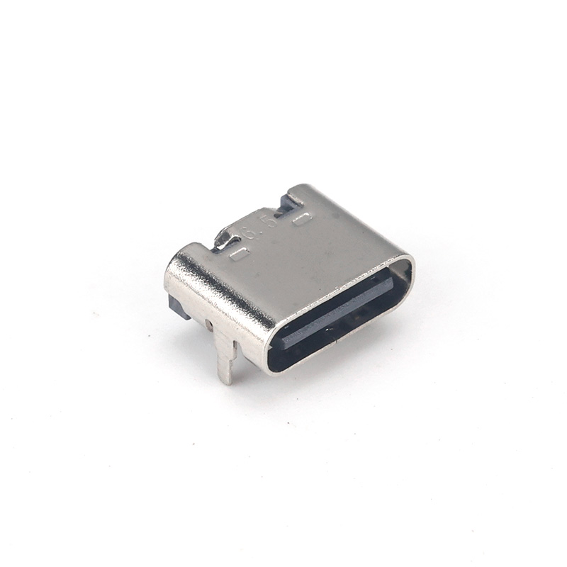 TYPE-C 2P 90度插件6.5H不銹鋼-TYPE-C