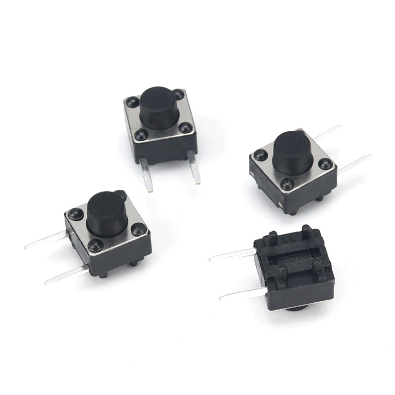 JC-6X5.8硅膠邊兩腳-輕觸開關(guān)